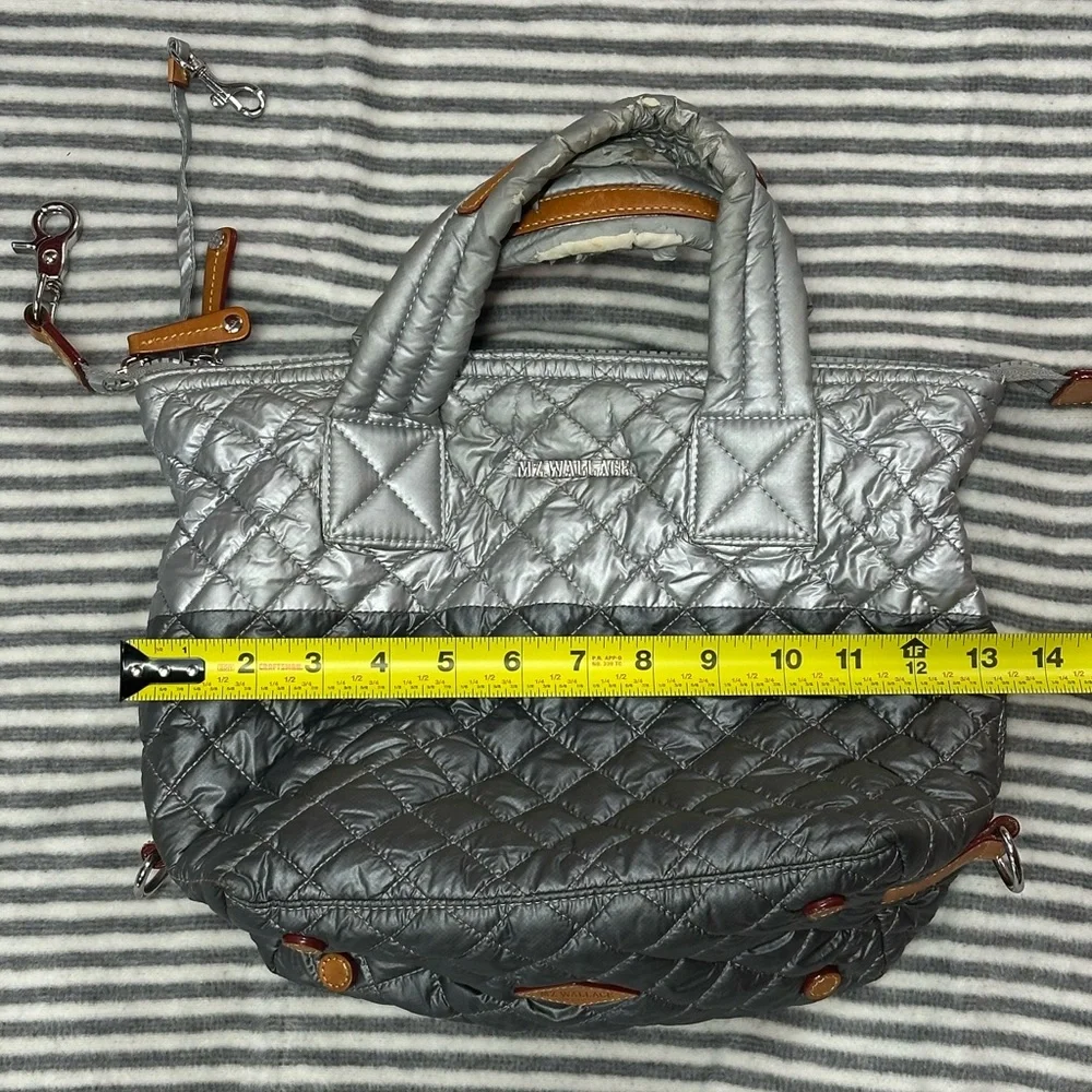 MZ Wallace Silver Quilted Women's Bag